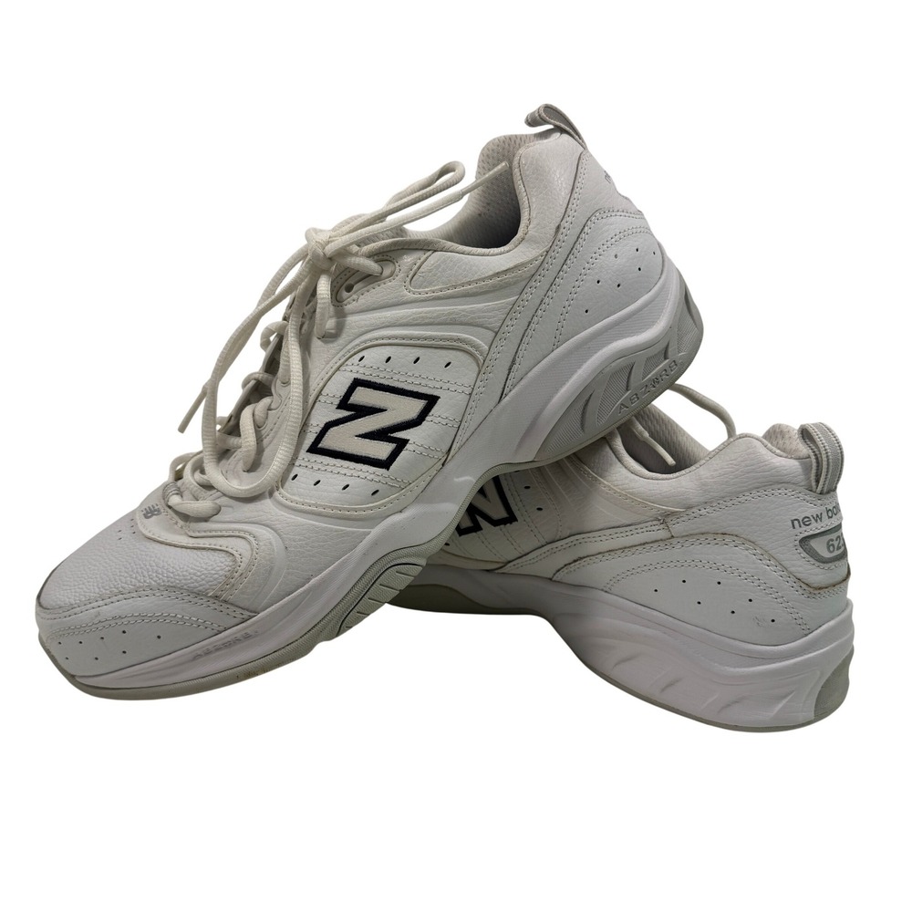New Balance 623 Mens Walking Shoes White Leather Comfort Size US 11 - Picture 1 of 12